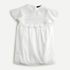 NWT- J Crew Flutter Sleeve Blouse- White